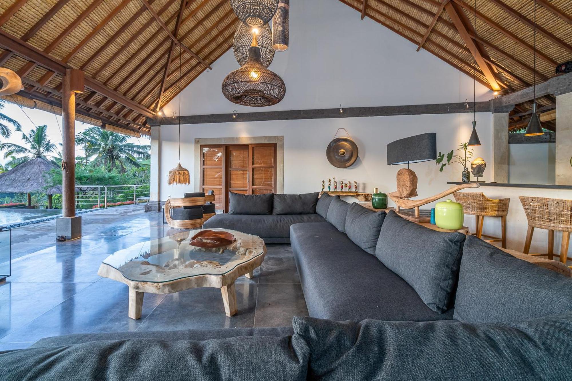 Villa Themma Jungle - Sumptuous 3Br Luxury Villa With Majestic Jungle View North Of Ubud المظهر الخارجي الصورة