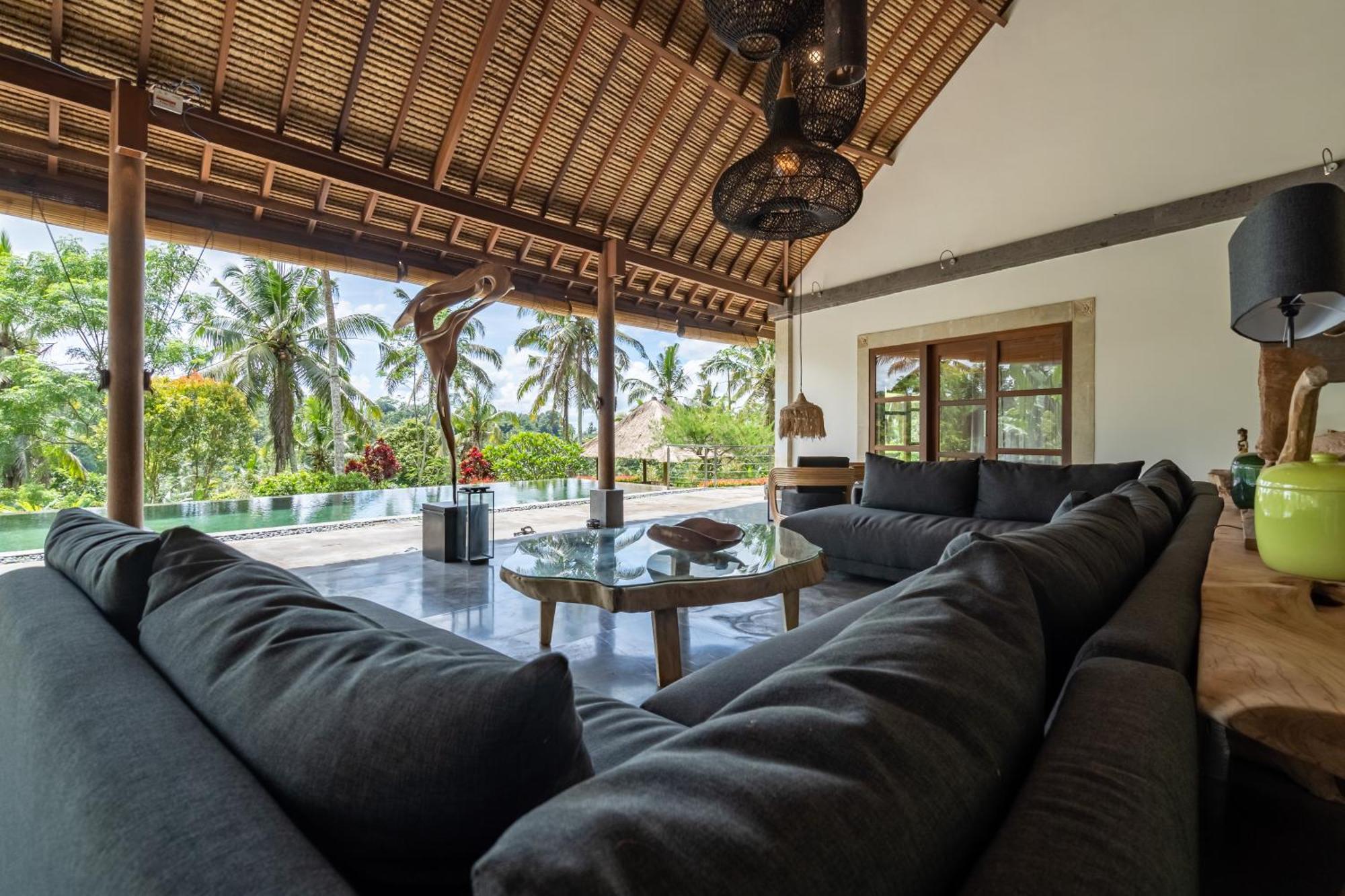 Villa Themma Jungle - Sumptuous 3Br Luxury Villa With Majestic Jungle View North Of Ubud المظهر الخارجي الصورة